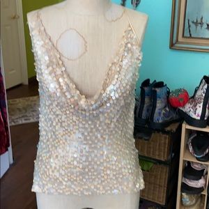 Sequined Sam’s fifth ave strapping top